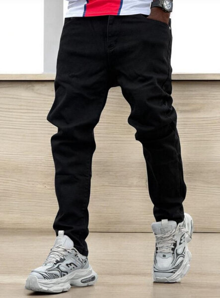 Jogging slim noir pour homme