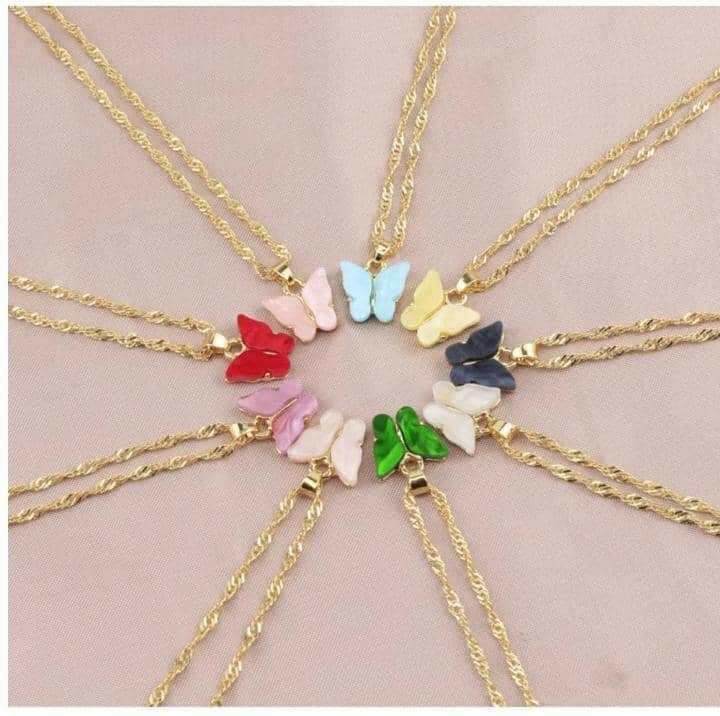 Butterfly necklaces