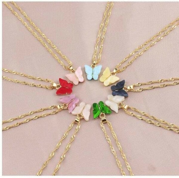 Butterfly necklaces