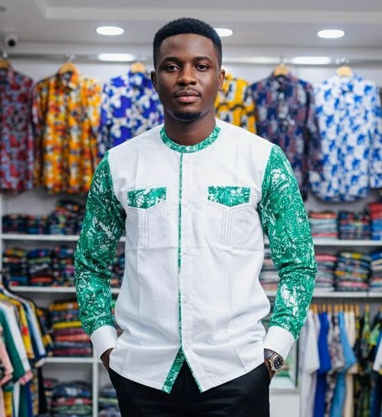 Chemise africaine colorée