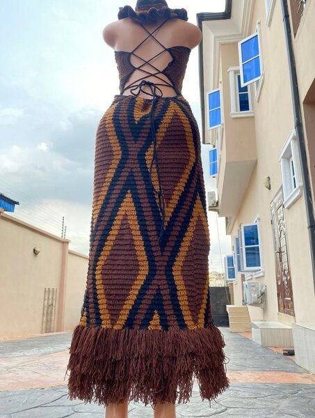 Robe crochet bohème été