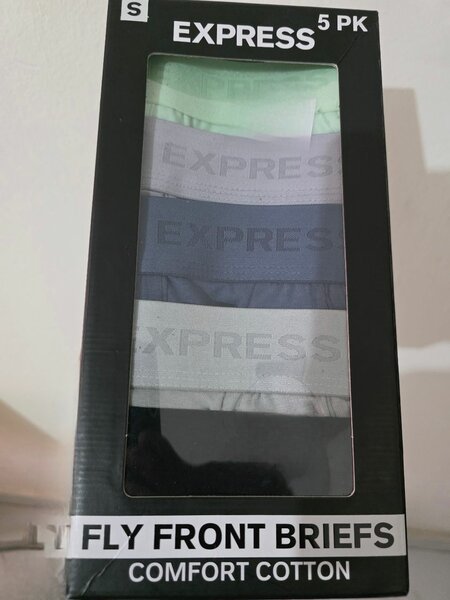 Express - Lot de 5 sous-vêtements homme en coton, slips à ouverture