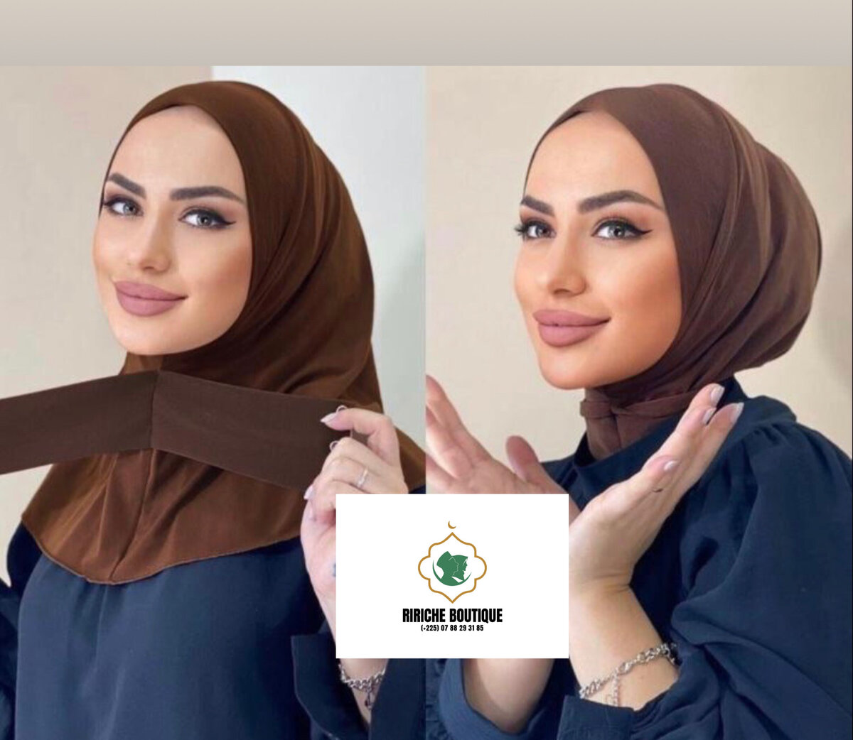 Hijab en tissu léger