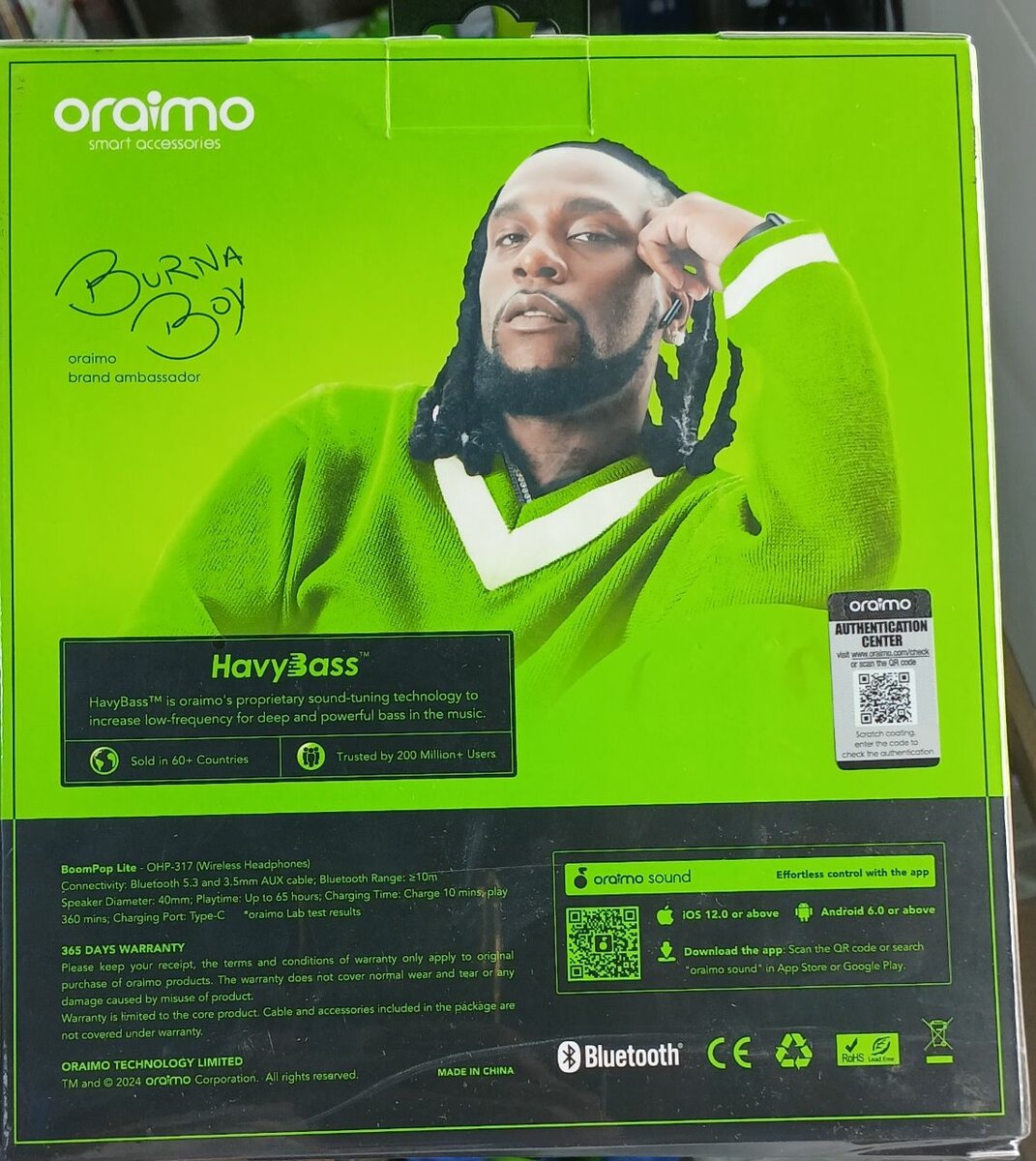 Casque Oraimo Original