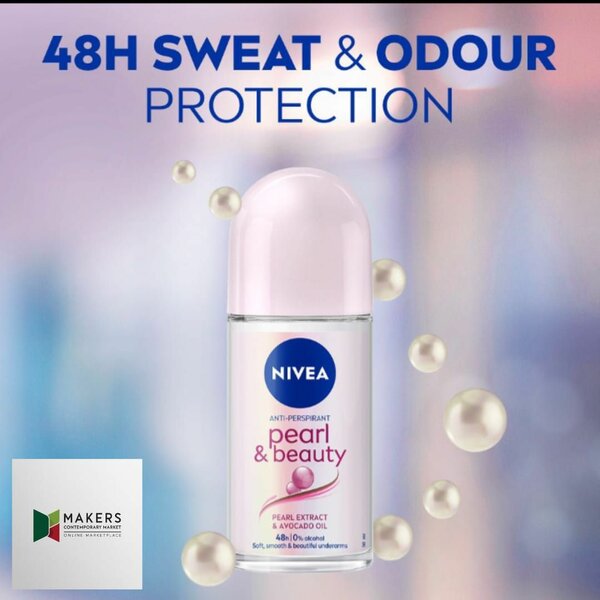 NIVEA Pearl and beauty Anti-perspirant Roll-on Deodorant 50m