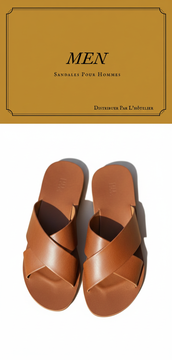 Sandales en cuir hommes
