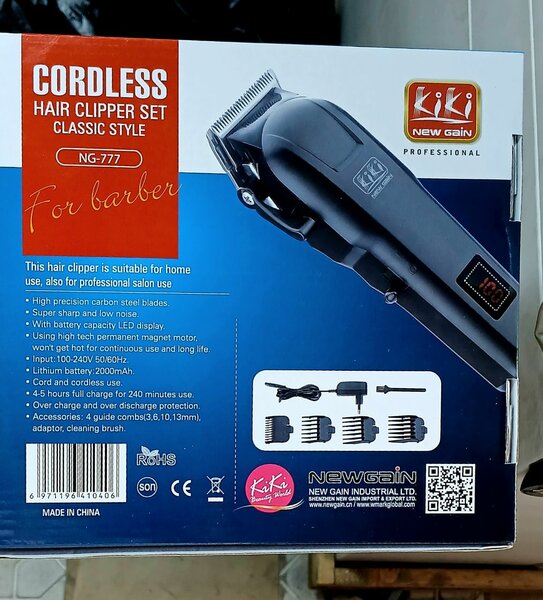 Tondeuse sans fil pour barbiers