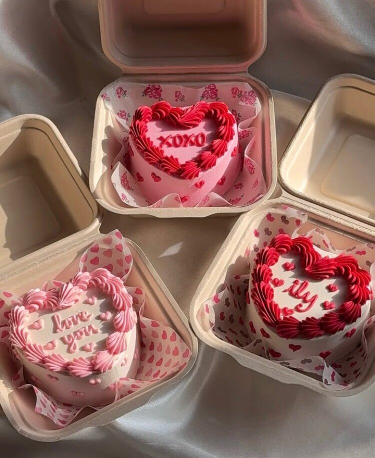 Bento cake for valentine