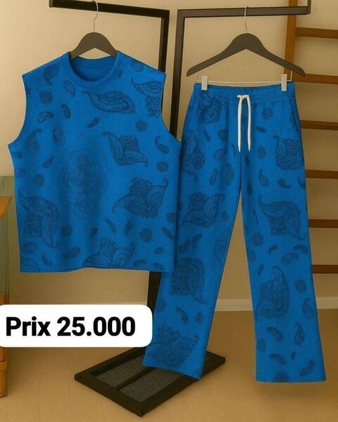 Ensemble décontracté bleu