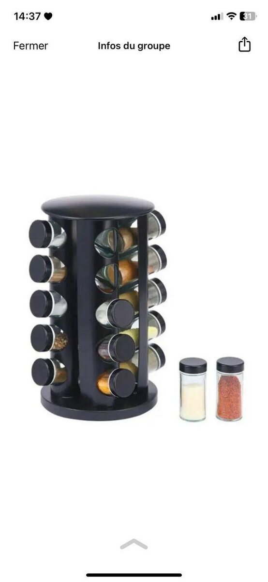 Carrousel à épices rotatif