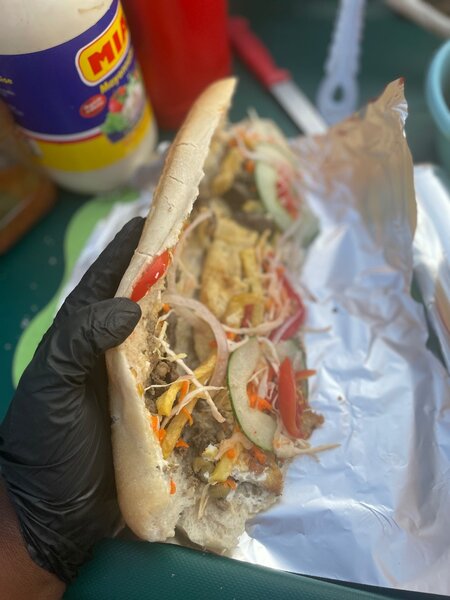 Délicieux sandwich au poulet