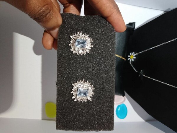 Boucles d'oreilles élégantes en argent