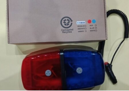  Police car Roof Revolving Red and blue