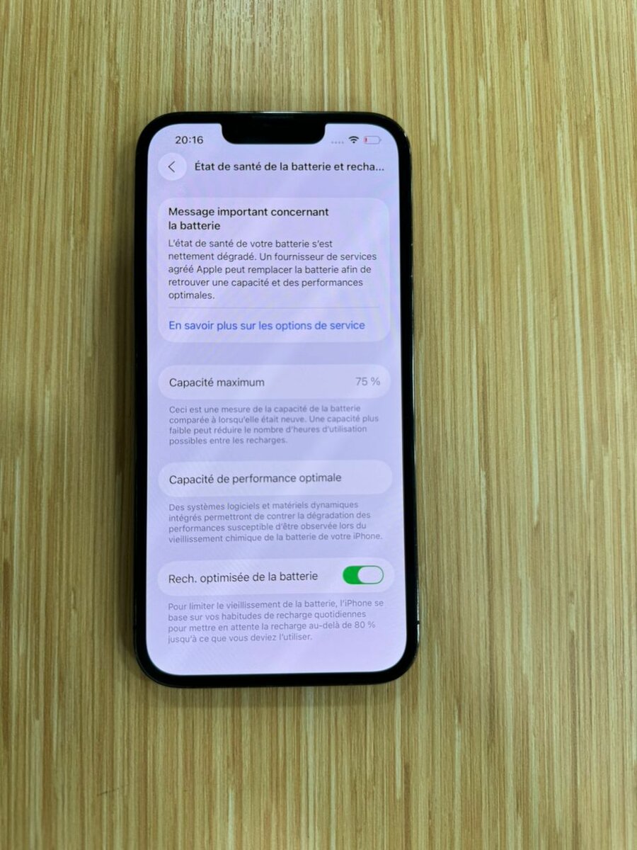 iphone 13 pro 128giga  état 10