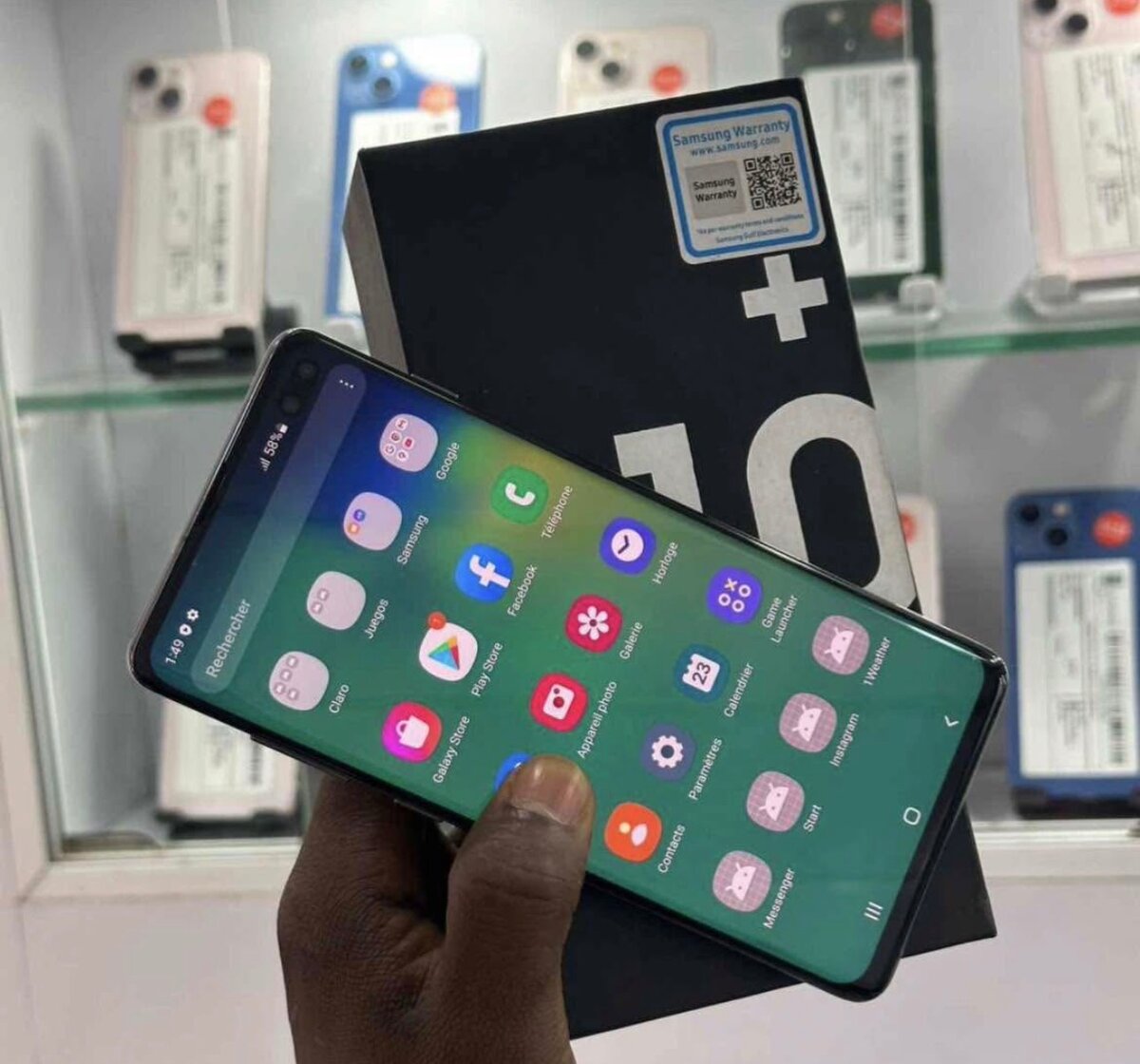 Samsung Galaxy S10+ Noir