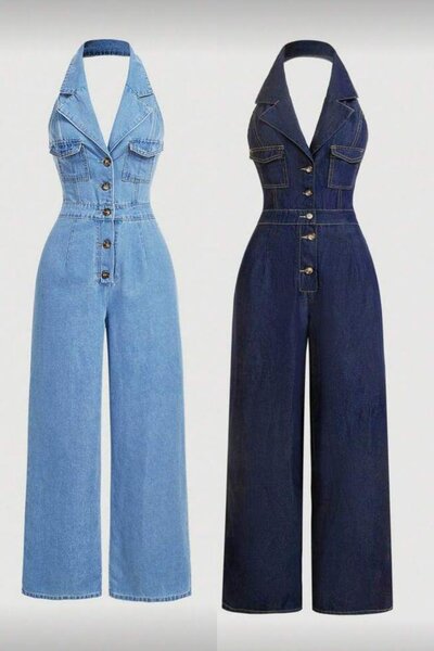 Combinaison en denim élégante