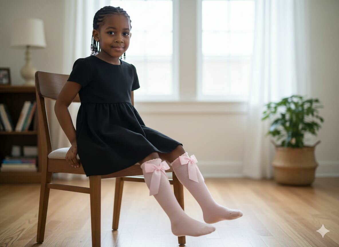 Chaussettes Filles avec Noeud
