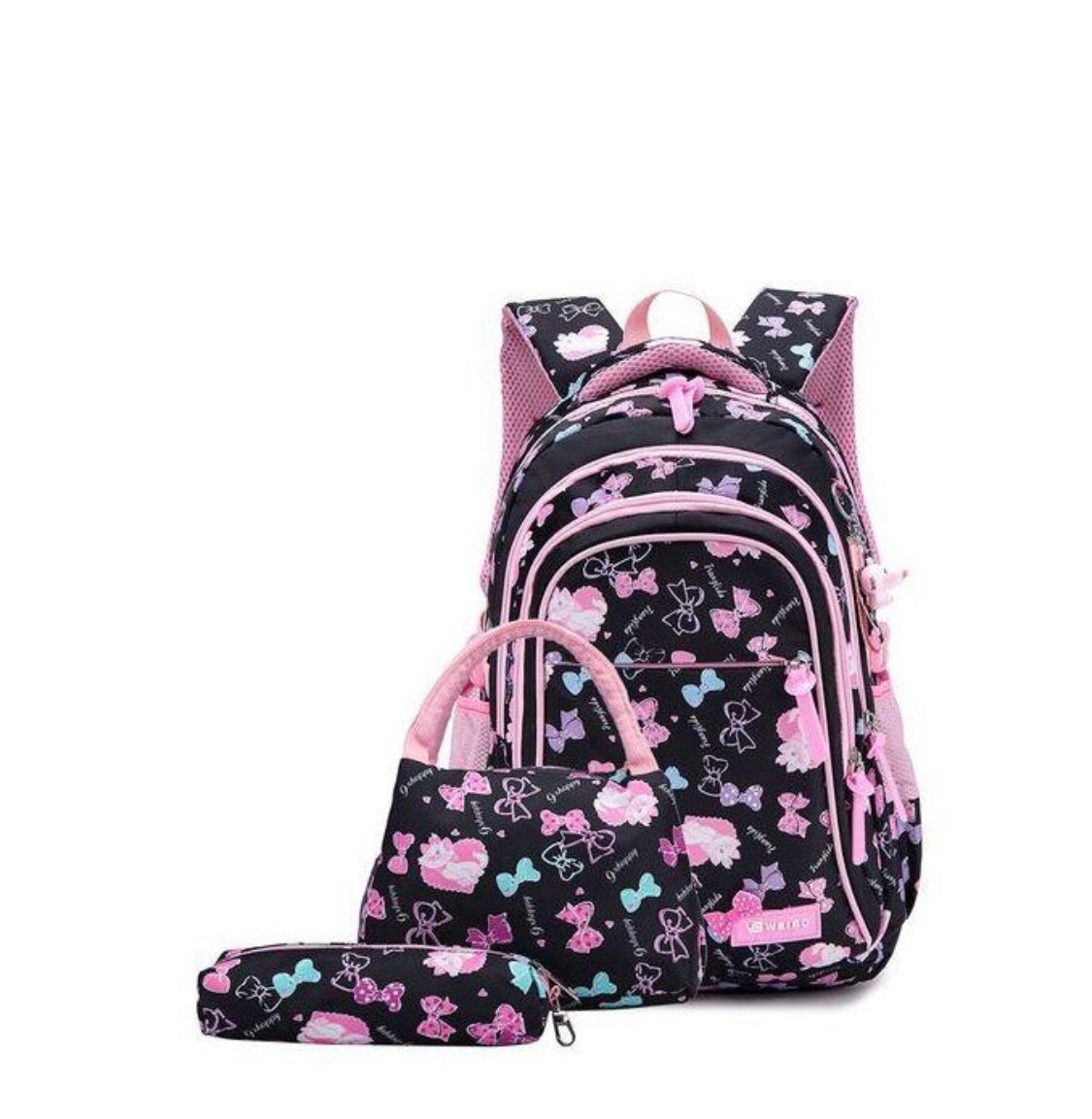 Set sac à dos coloré 3 pièces