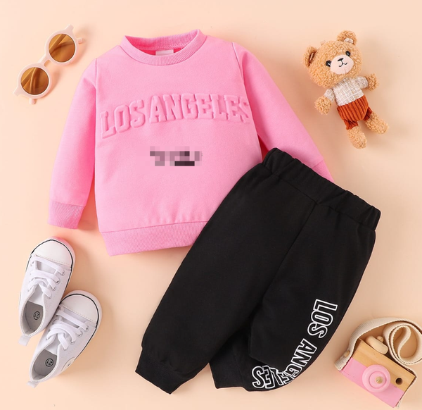 Children's tracksuit with fleece