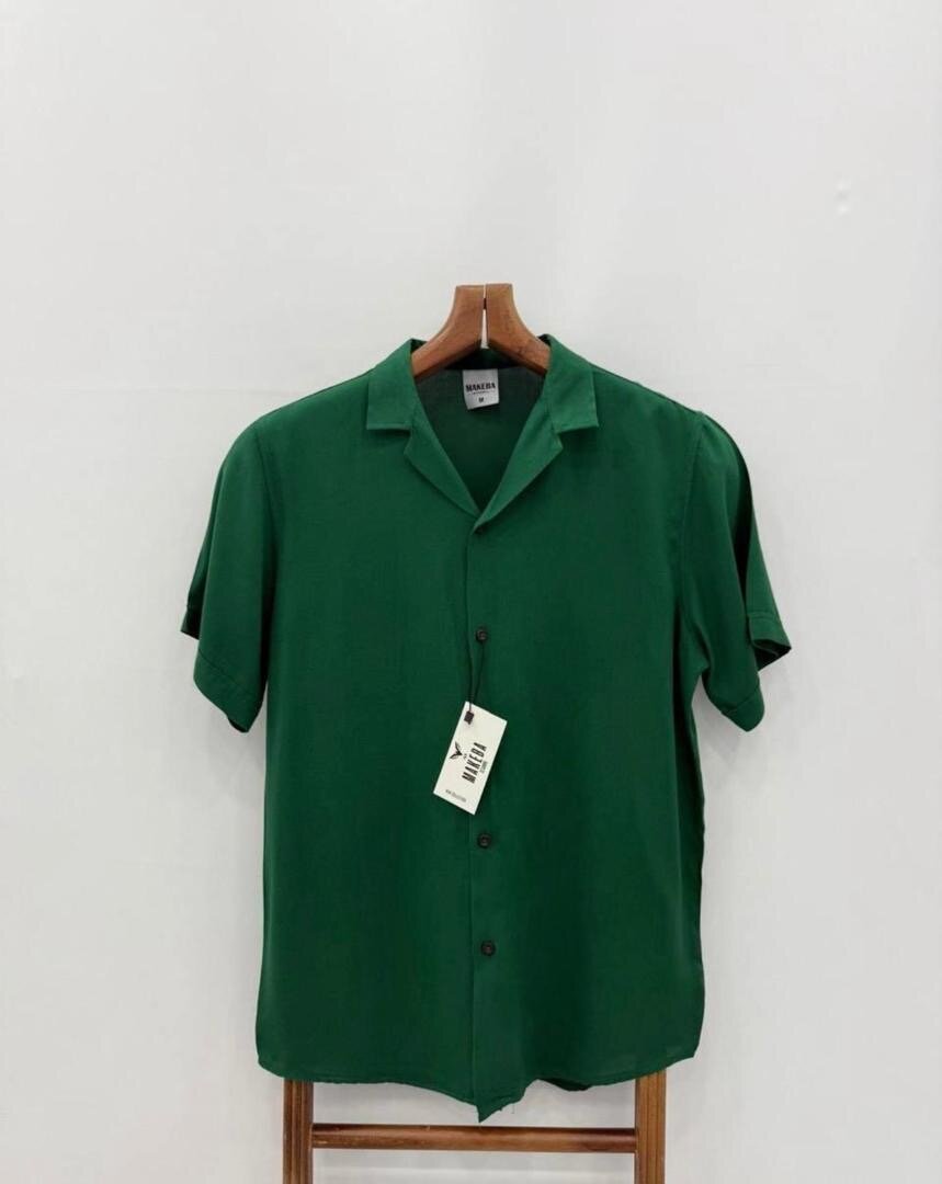 Chemise verte décontractée homme