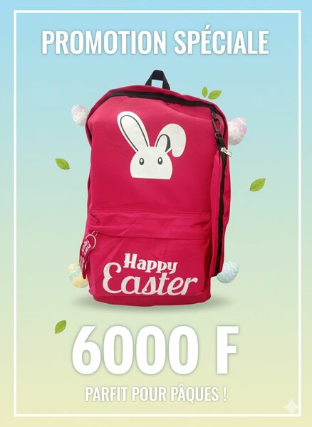 Sac à Dos Lapin Happy Easter