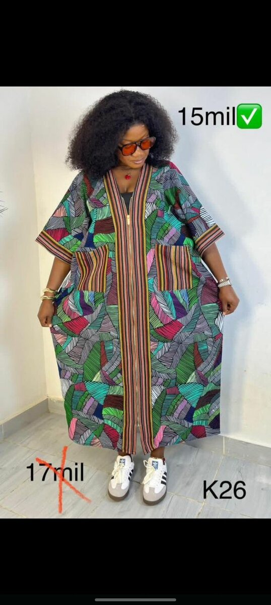 Robe colorée en wax chic