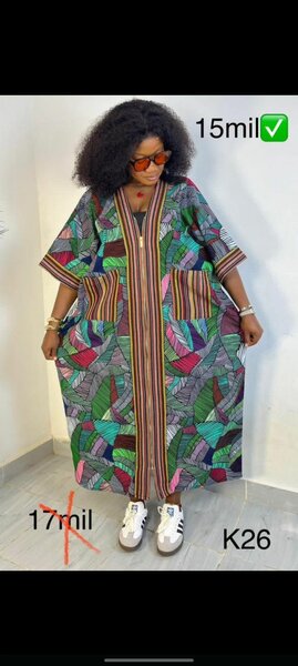 Robe colorée en wax chic