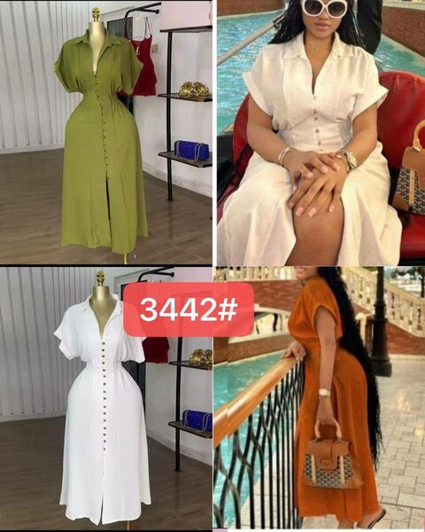 Robe Chemise Longue Boutonnée