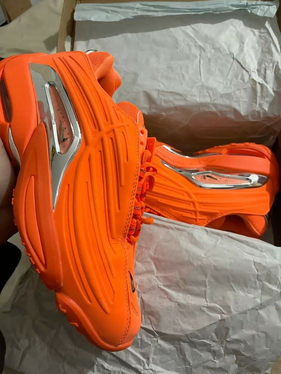 Baskets Orange Fluo Homme
