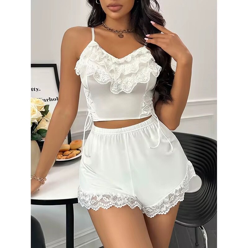 Ensemble Pyjama Dentelle Femme