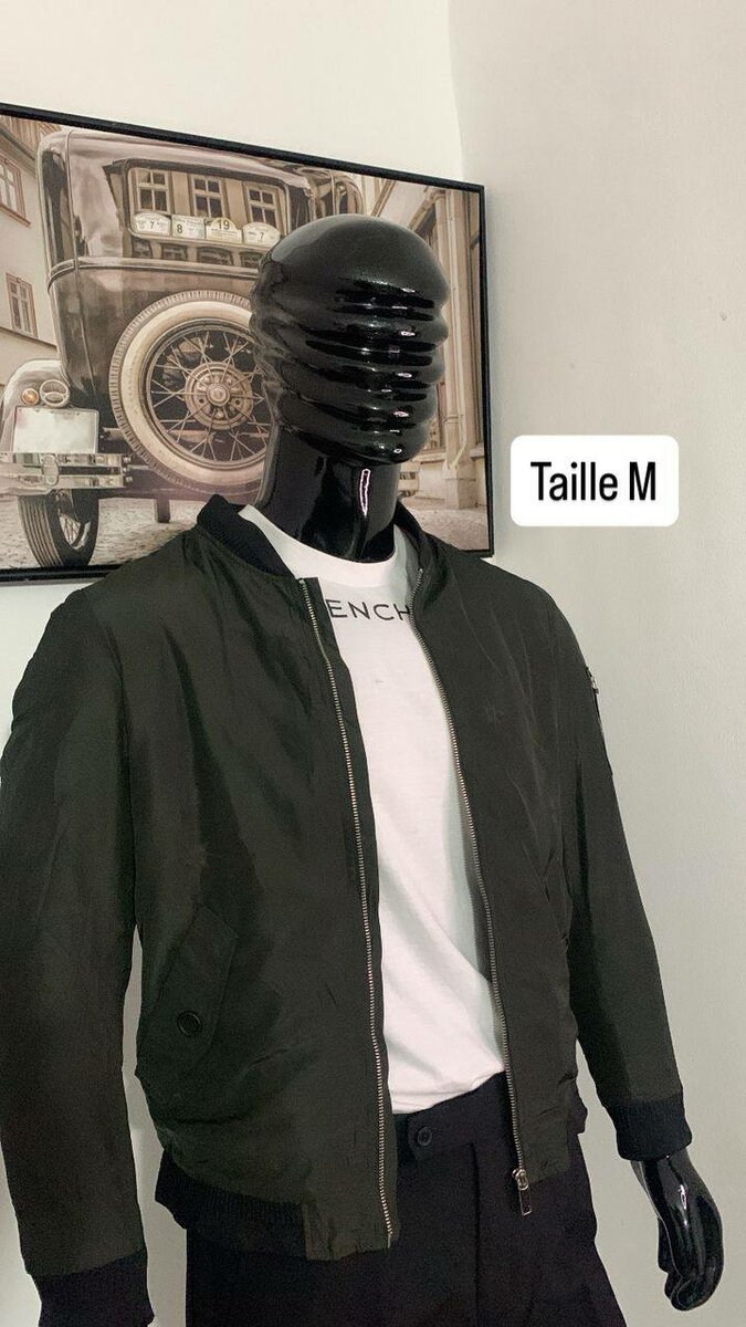 Blouson aviateur noir homme