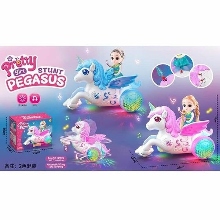 Poupée et Pégase lumineux