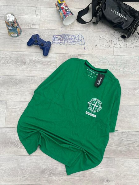 T-shirt verte graphique homme