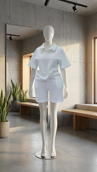 Ensemble athlétique blanc