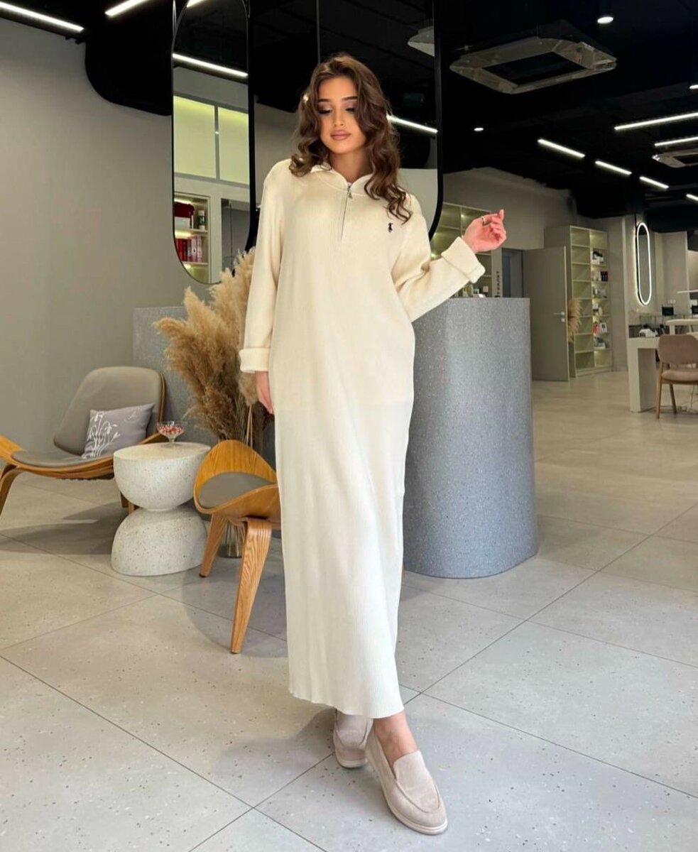 Корейские трикотажные платья