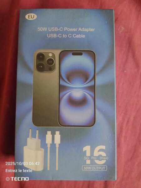 Chargeur USB-C 50W Rapide