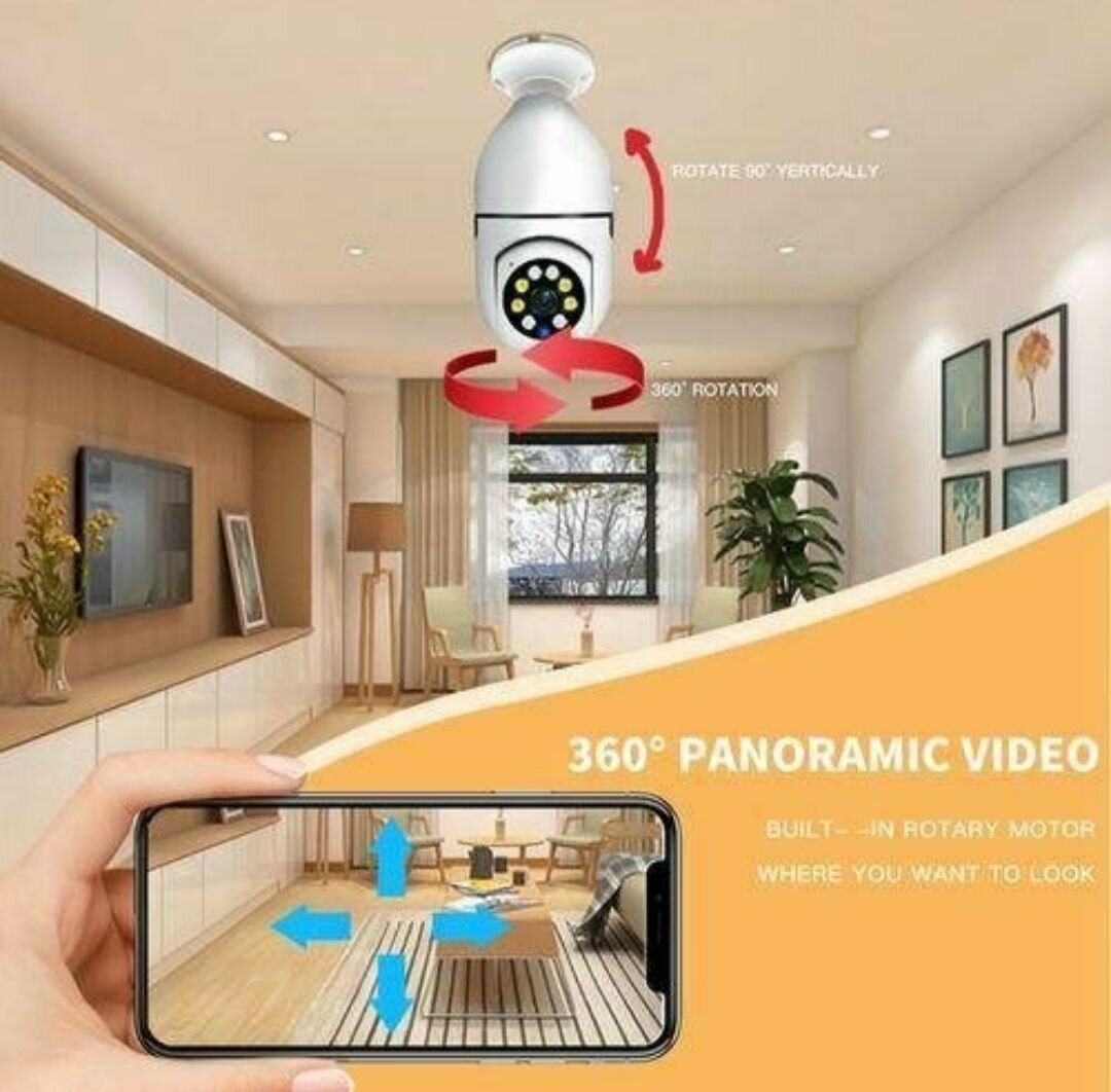 Caméra de sécurité 360° wifi
