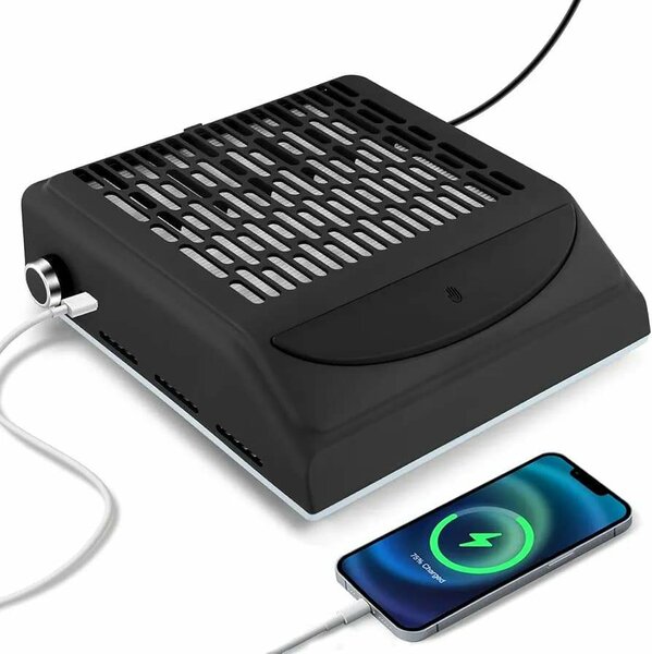 Aspirateur Ongles Professionnelle 100W,Avec Filtre,Usb Inter