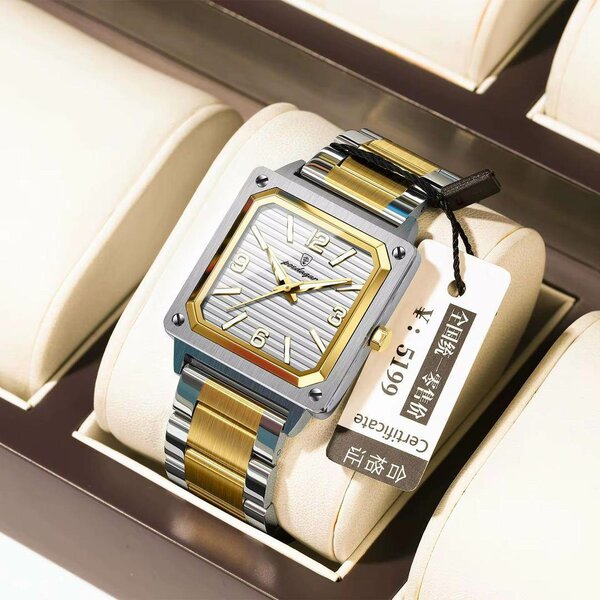 Montre Homme Carrée Élégante