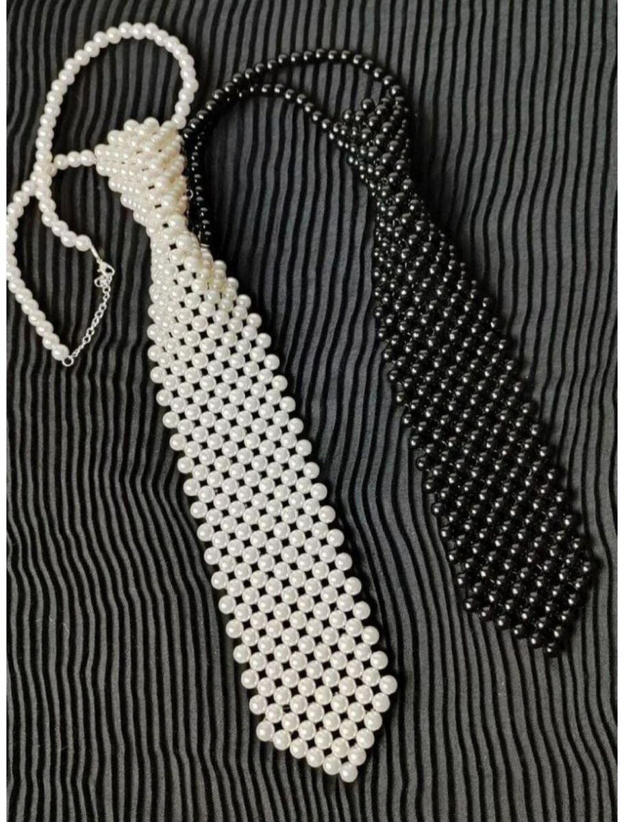 Cravate Perles Élégante