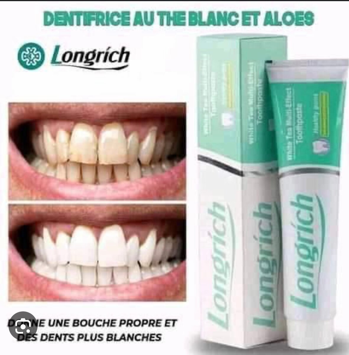 Dentifrice Longrich Thé Blanc