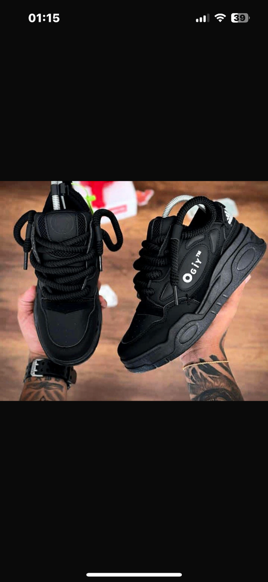 Baskets Chunky Noir et Blanc