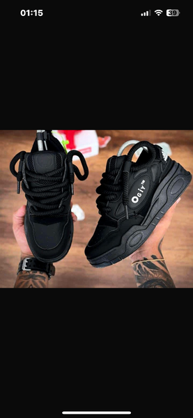 Baskets Chunky Noir et Blanc