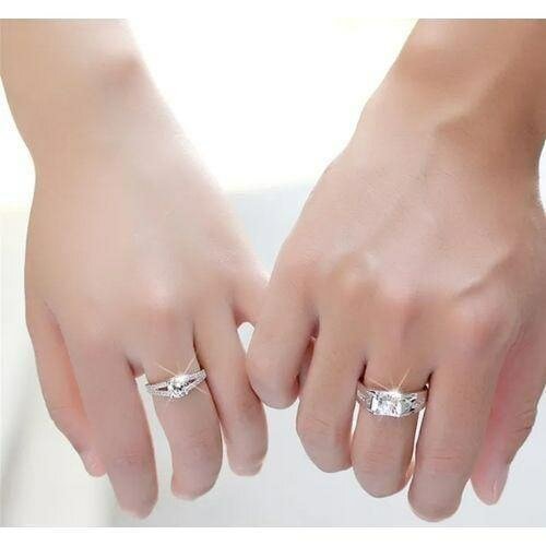 Bague de fiançailles en argent