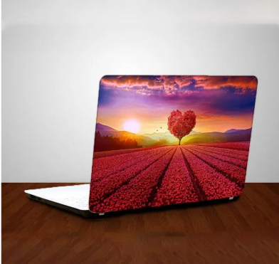 Heart Tree Laptop Skin Vinyl Sticker Decal, 13 13.3 14.6 15 15.4 15.6 Inch Laptop Skin Sticker Cover For All Laptops-Laptop Back Skin Sticker-Laptop Back Skin