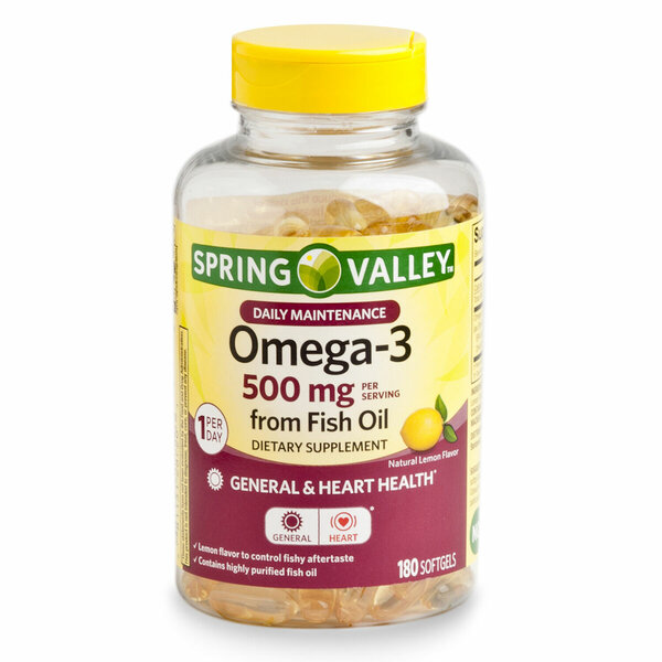 Spring Valley Omega 3 Fish Oil Soft Gel.120ct