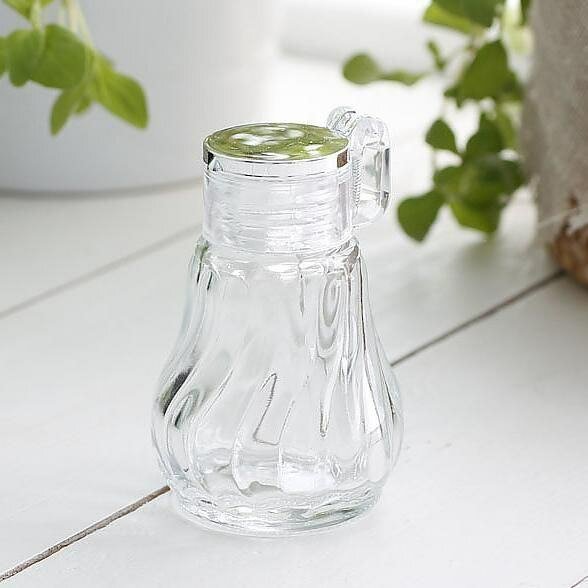 Mini Salière en Verre Portable