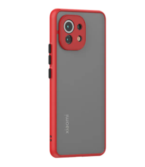 For Xiaomi Mi 11 Lite 2021 - High Quality Matte PC Back Soft TPU Frame Shockproof Color Button with Camera Protection Lens Protection Camera Protective Back Cover Case For Xiaomi Mi 11 Lite 2021