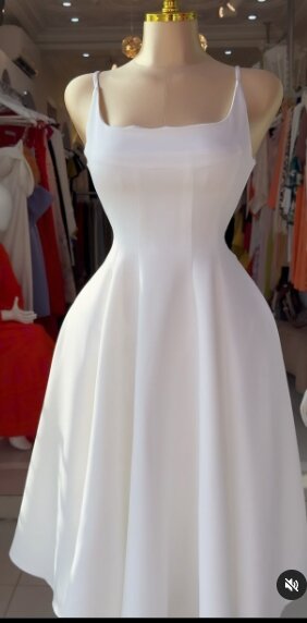 Charming women's dress color white Size : 6/8/10/12/14