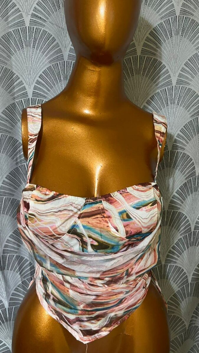 Haut d'été imprimé coloré